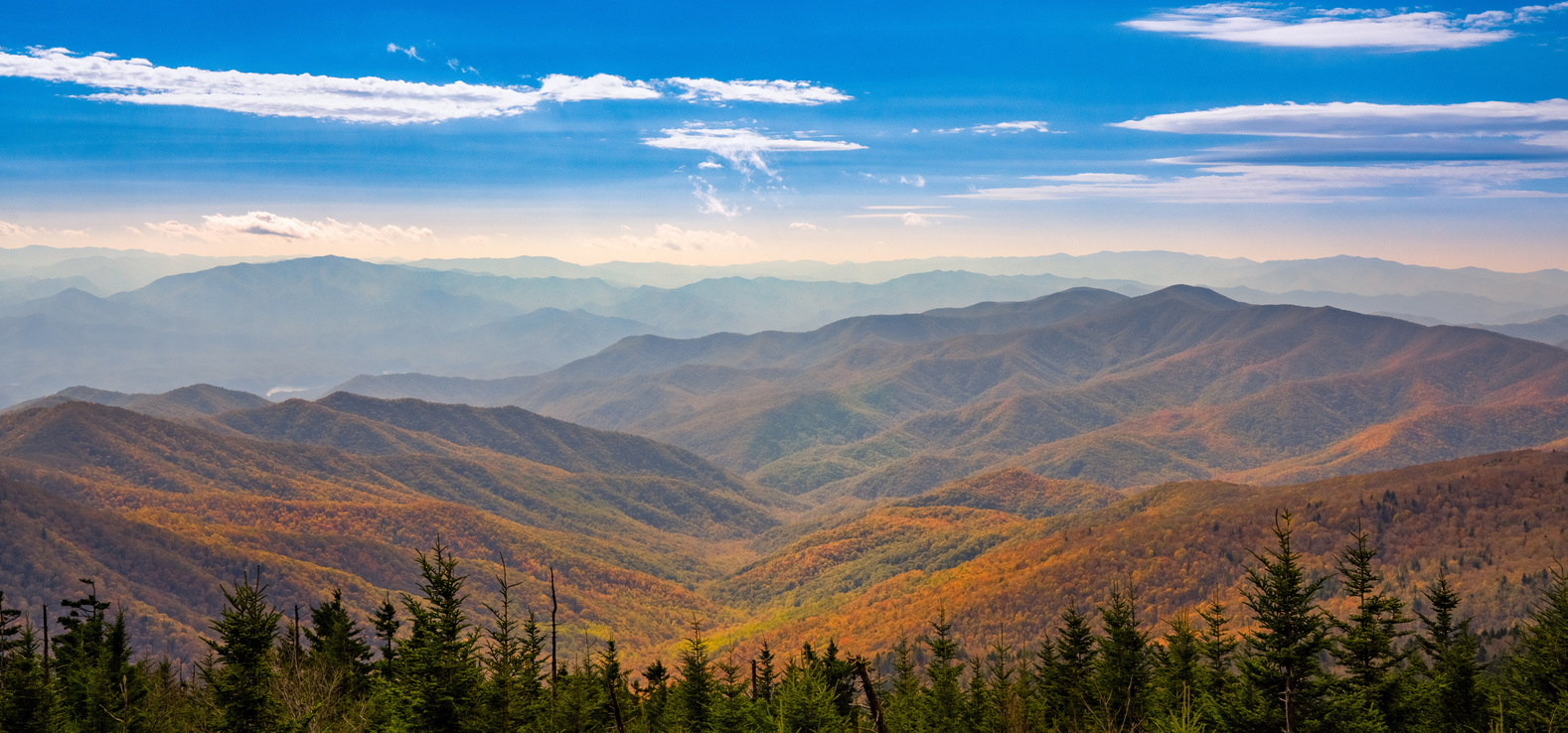 Smoky Mountains and fall colors